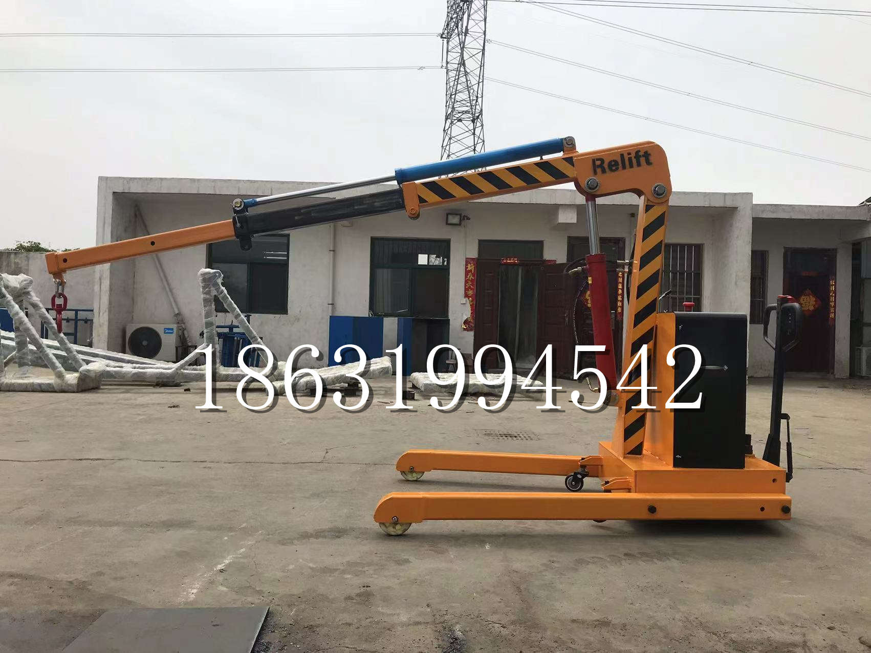 鄂尔多斯市久征定做3吨三轮随车吊 农用园林绿化移树吊 平板工程用小吊机