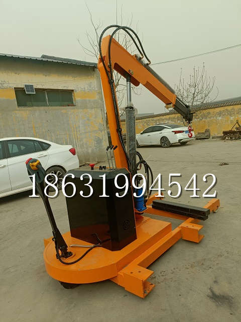 鄂尔多斯市自卸车厢随车吊 自制轮式四不像起重机 四驱平板吊 5吨 贵盛